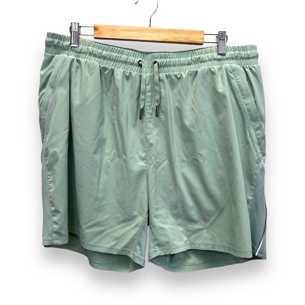 Vitality Balance Athletica Shorts Mens XXL Green Run Gym Workout Beach Athletic